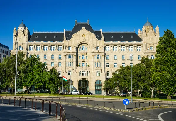 Palacio Gresham en Budapest, Hungría Fotos de stock