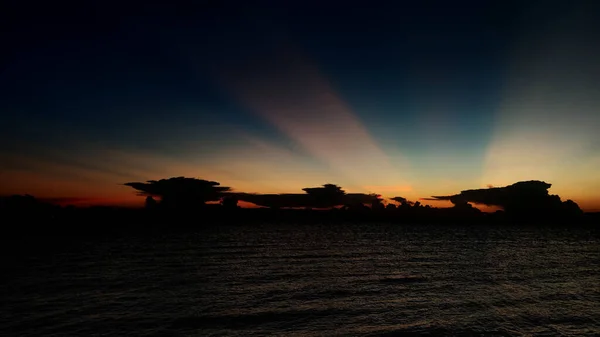 Море Вечернее Небо Паттайе — стоковое фото