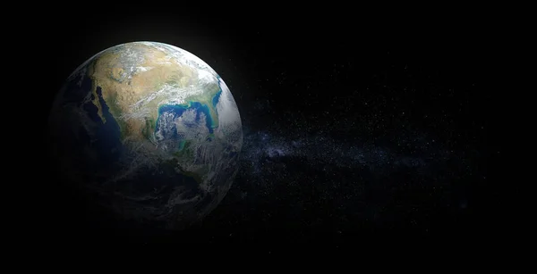 Planeta Ziemia Tle Kosmosu Elementy Tego Obrazu Dostarczone Przez Nasa — Zdjęcie stockowe