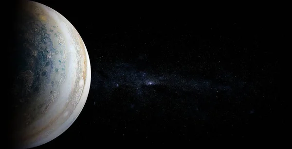 Júpiter Sobre Fundo Espacial Elementos Desta Imagem Fornecidos Pela Nasa — Fotografia de Stock