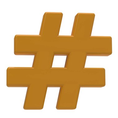 Beyaz arkaplanda etiket simgesi izole edildi. 3B Görüntü.