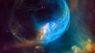 Renkli Uzay Hareketi arka planı. Bu görüntünün elementleri NASA tarafından desteklenmektedir.
