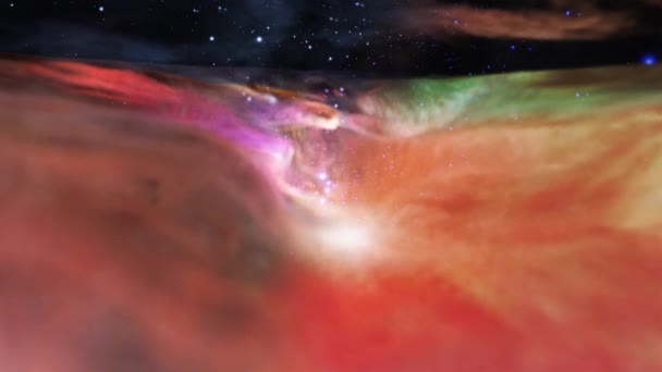 Fundo Movimento Espacial Colorido Elementos Desta Imagem Fornecidos Pela Nasa — Vídeo de Stock