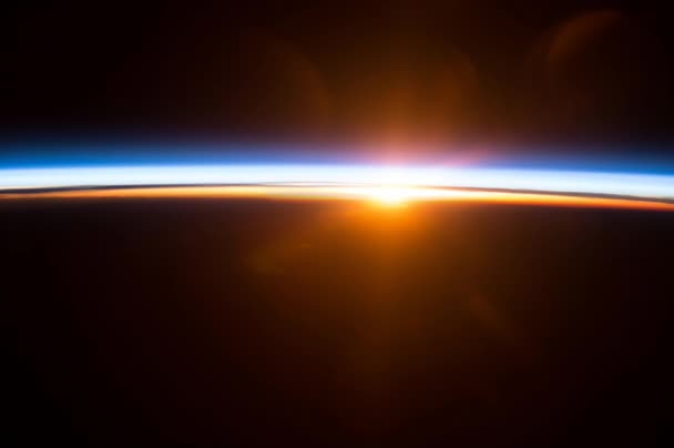 カラフルな日の出の動きの背景 Nasaによって提供されたこの画像の要素 — ストック動画