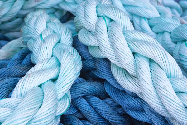 Thick rope marine close-up. Abstraction. — Stock Photo, Image