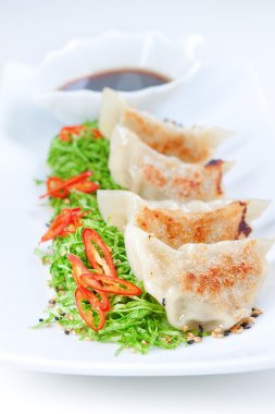 mantı köfte ve şarap soslu lahana salatası.