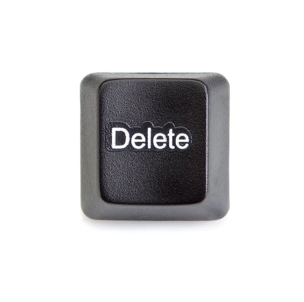 Delete key from the computer keyboard. On a white background. – stockfoto