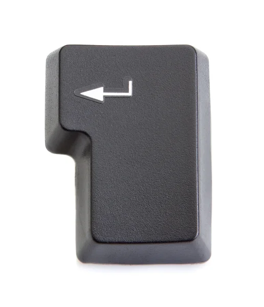 Computer key enter from the keyboard. On a white background. — Stock Photo, Image