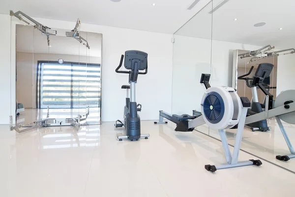 Gym and fitness equipment. Indoor. — Photo