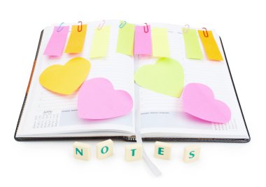 Notebook ofis Organizatör ve anımsatıcı bir tükenmez kalem ile sopa