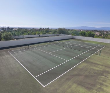 Modern tenis kortları Resort. Portekiz.