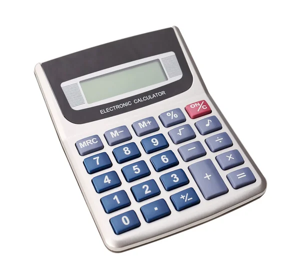 Modern digital calculator for calculations. Business. On a white — Stock Photo, Image