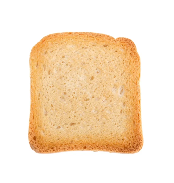 Gebakken toast biscuit ontbijt. Close-up op witte achtergrond. — Stockfoto