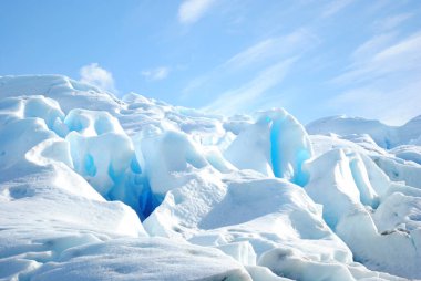 Close up of Perito Moreno glacier located in Patagonia, Argentina.