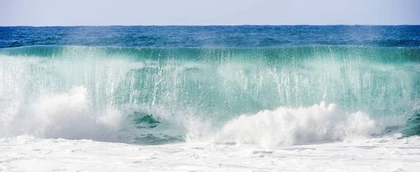 Onda Perfetta Panoramica Waimea Beach Oahu Hawaii — Foto Stock