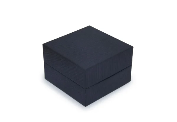 Black gift box over white background. — Stock Photo, Image