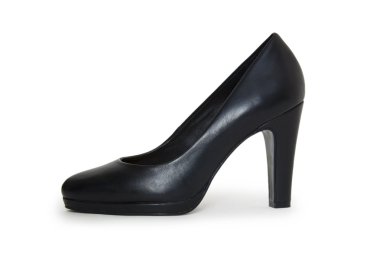 Beyaz bir arka planda kadın ayakkabı