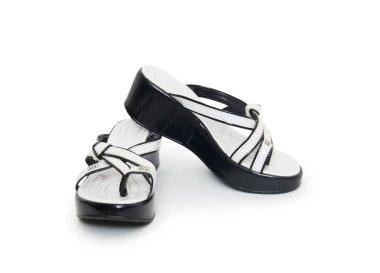 Ayakkabılar beyaza izole edilmiş