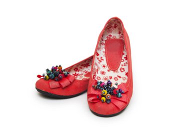 Bale ayakkabıları beyazda izole edilmiş.