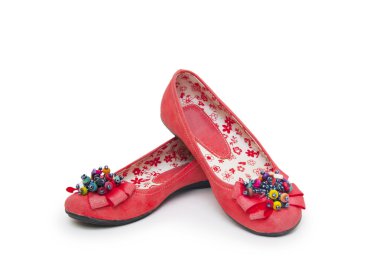 Bale ayakkabıları beyazda izole edilmiş.