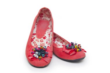 Bale ayakkabıları beyazda izole edilmiş.