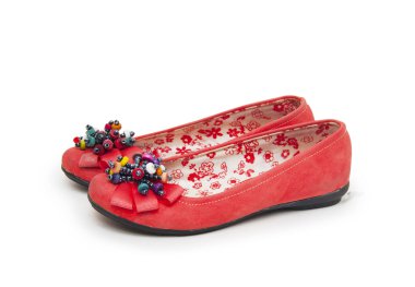 Bale ayakkabıları beyazda izole edilmiş.