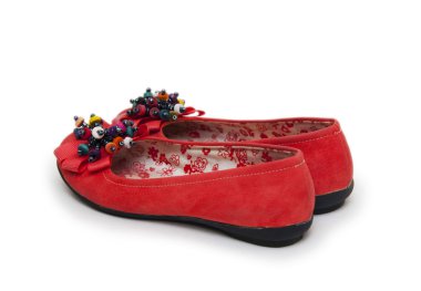 Bale ayakkabıları beyazda izole edilmiş.