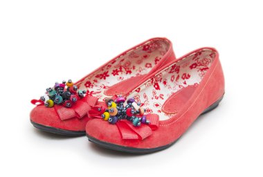 Bale ayakkabıları beyazda izole edilmiş.