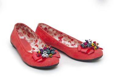 Bale ayakkabıları beyazda izole edilmiş.