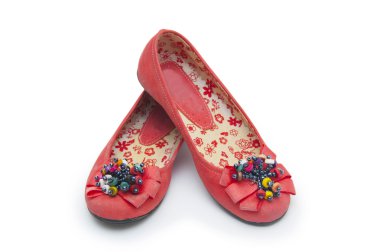 Bale ayakkabıları beyazda izole edilmiş.