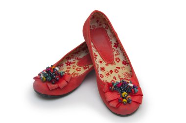 Bale ayakkabıları beyazda izole edilmiş.