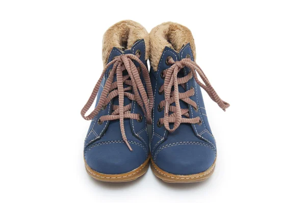Buty dla dzieci niebieski — Zdjęcie stockowe