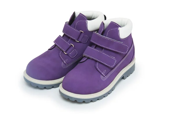 Purple Childrens Boot — Stock Photo, Image