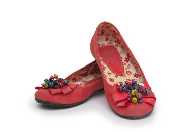 Bale ayakkabıları beyazda izole edilmiş. 