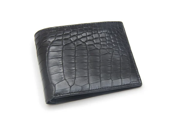 Leather wallet isolated on white background — Stock Photo, Image