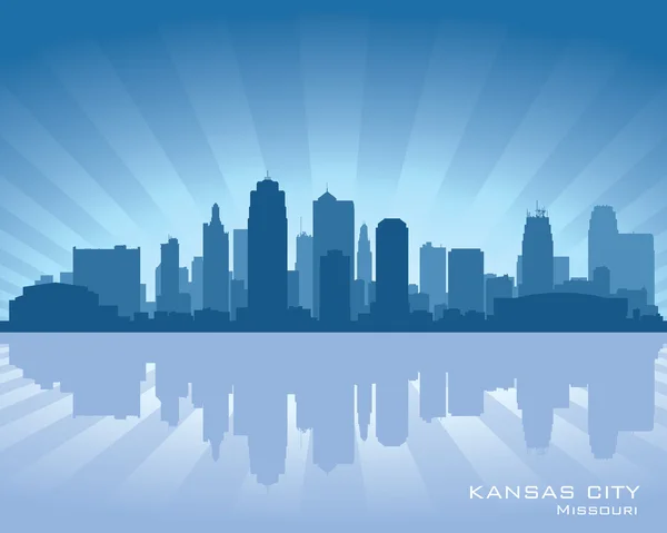 Kansas city, skyline missouri — Image vectorielle