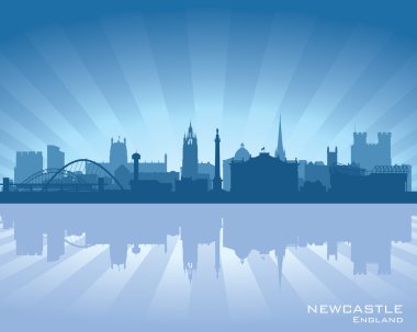 Newcastle, İngiltere'de manzarası