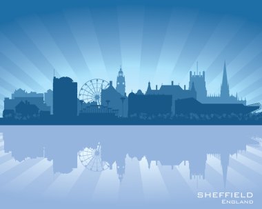 Sheffield, İngiltere'de manzarası