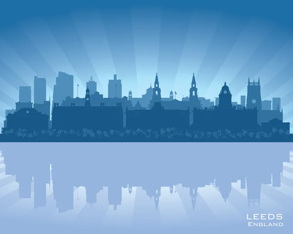 Leeds, England skyline — Stock Vector