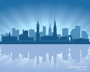 Leicester, İngiltere'de manzarası.
