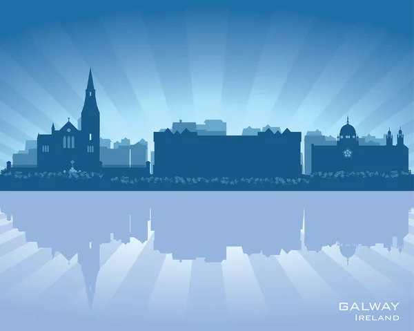 Galway, Ierland-skyline — Stockvector