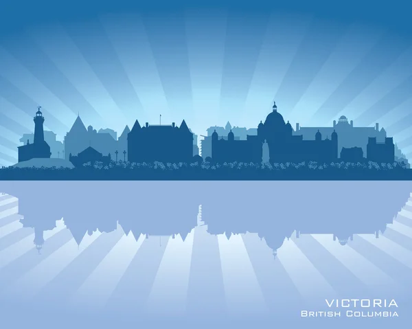 Victoria, Kanada skyline — Stock Vector