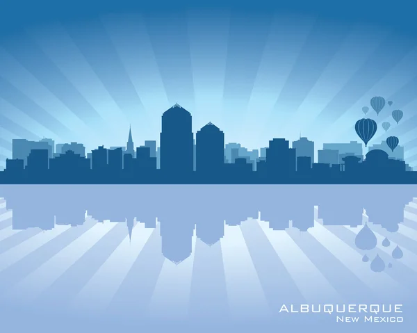 Albuquerque, New Mexico skyline — Stock Vector