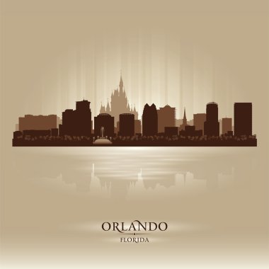 Orlando, florida skyline şehir silueti