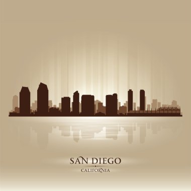 San diego california manzarası şehir silueti