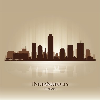 Indianapolis Indiana skyline şehir silueti