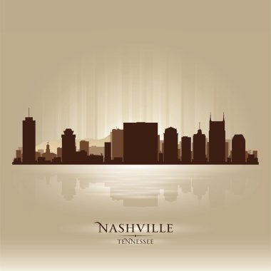 Nashville tennessee skyline şehir silueti