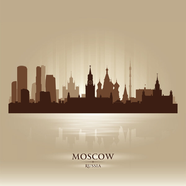 Moscow Russia skyline city silhouette