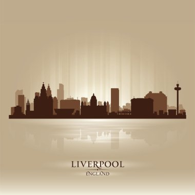 Liverpool İngiltere skyline şehir silueti