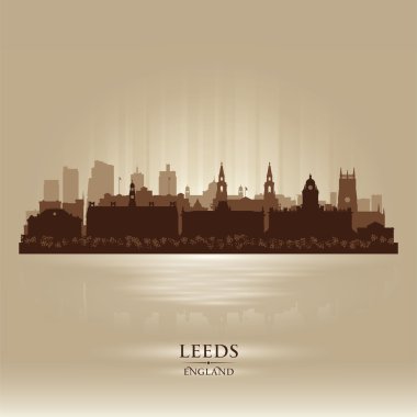 Leeds İngiltere skyline şehir silueti